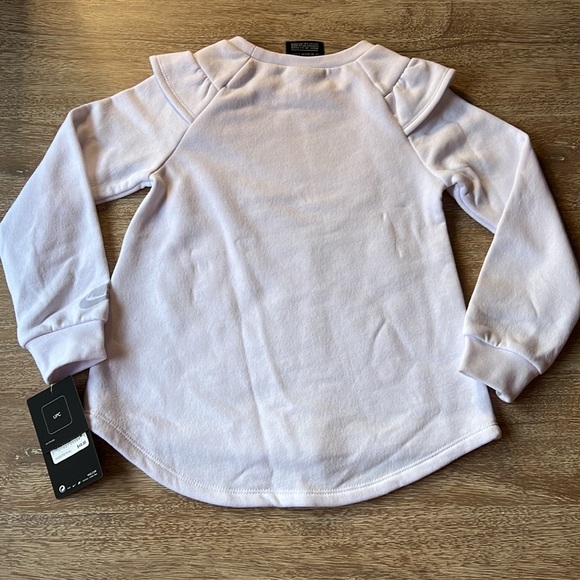 Nike Girls 2PC Set Sweatshirt and Leggings Purple Chalk Size 4T - Picture 4 of 6